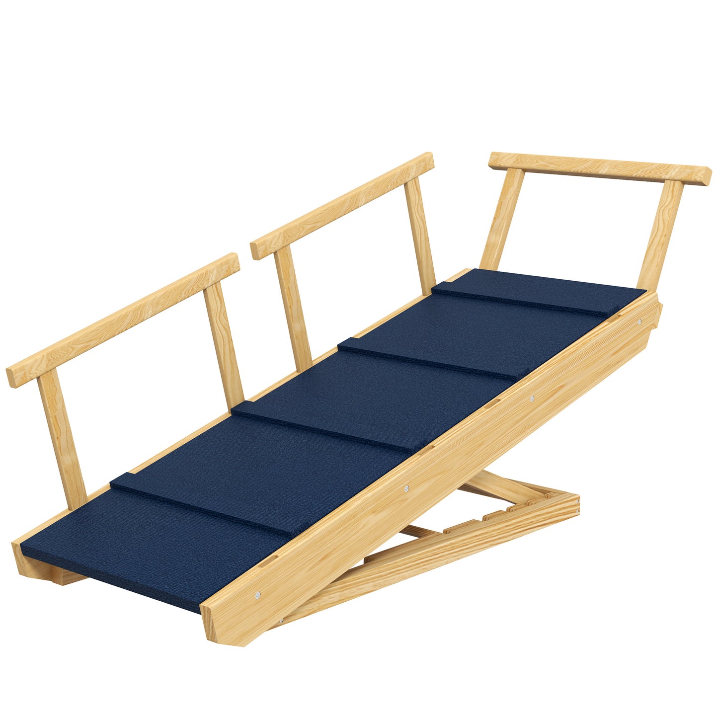 Adjustable Foldable Dog Ramp with Non-Slip Mat for Small to Large Dogs