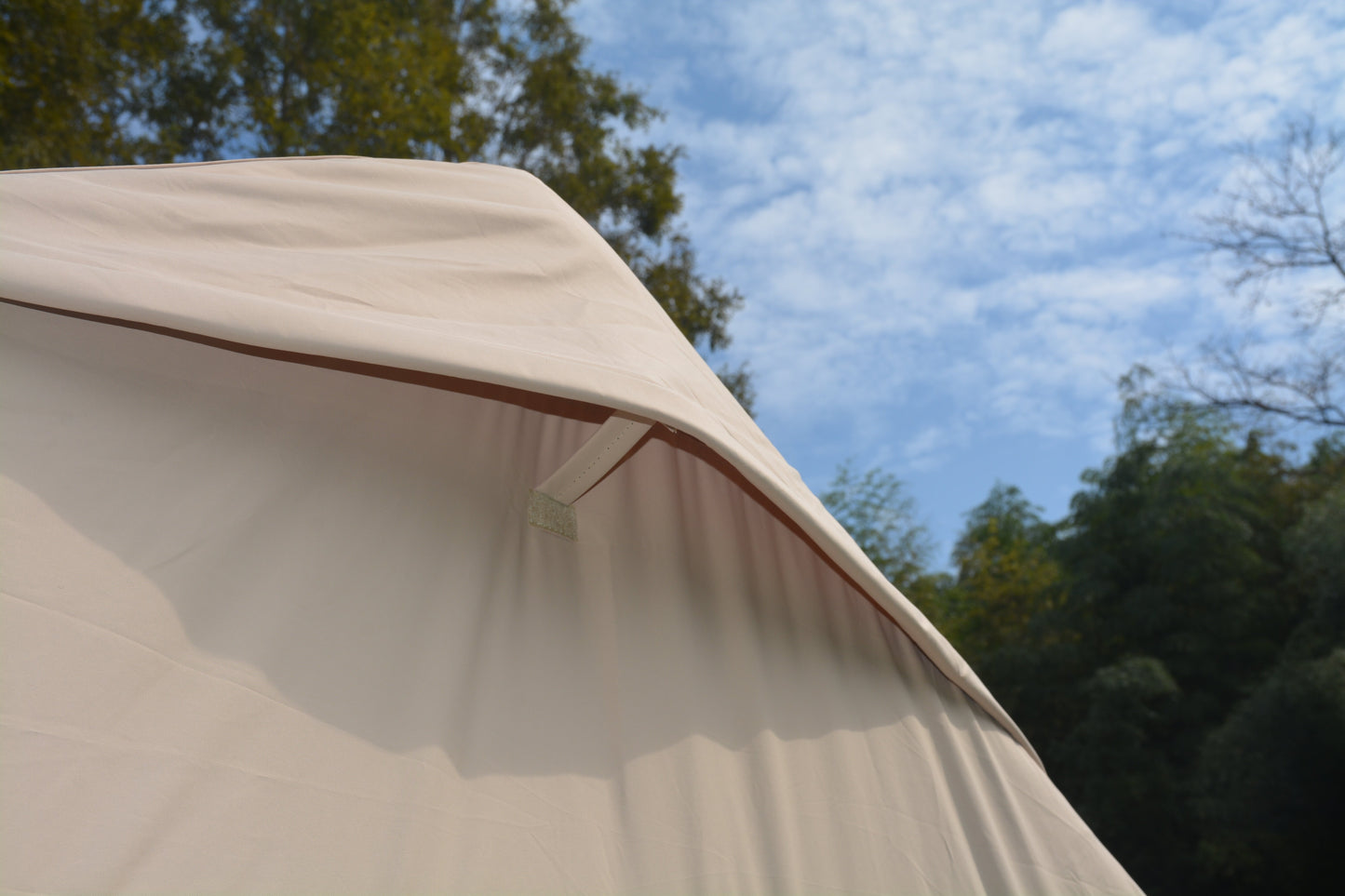 Inflatable Camping Tent - 9.8x13ft Waterproof Glamping Tent for 7-8 People - Beige