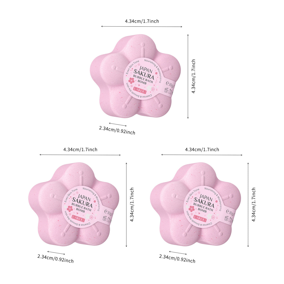 Cherry Blossom Bath Set 3-Piece Moisturizing & Cleansing Collection