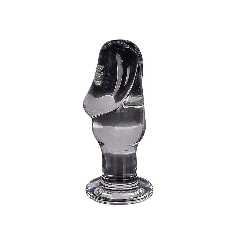 Crystal Glass Adult Wellness Toy for Women - Transparent 11.7x5cm