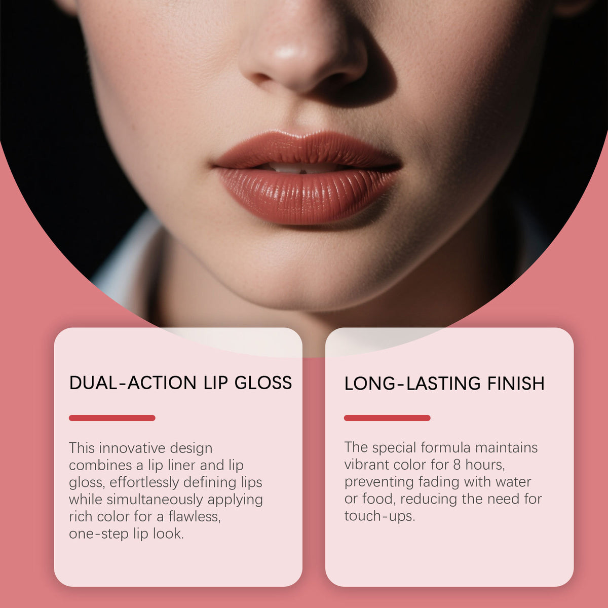 Lip Makeup Set with Lip Liner and Lipstick - Assorted Colors