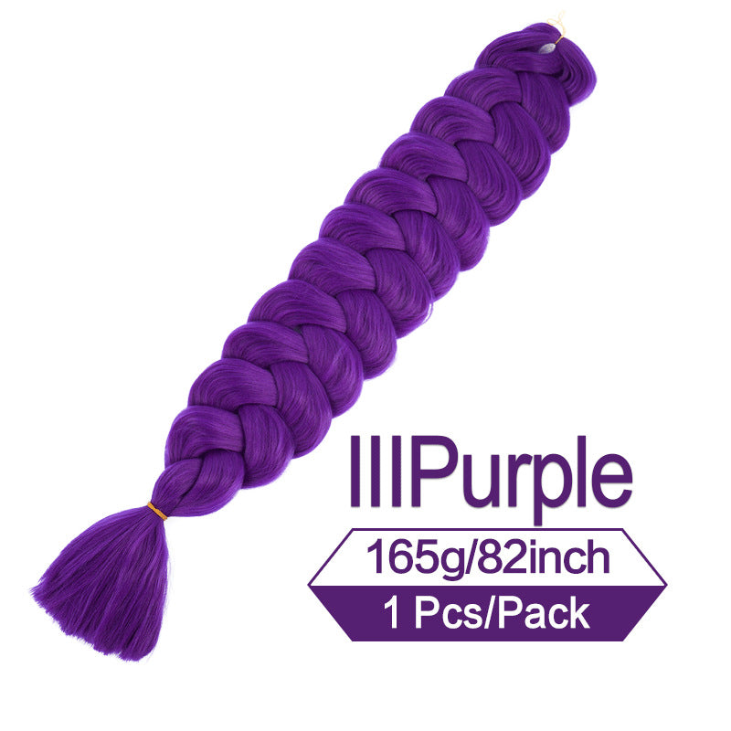 Long Braided Ponytail Hair Extension for Women - Multi-Color, 82 Inch