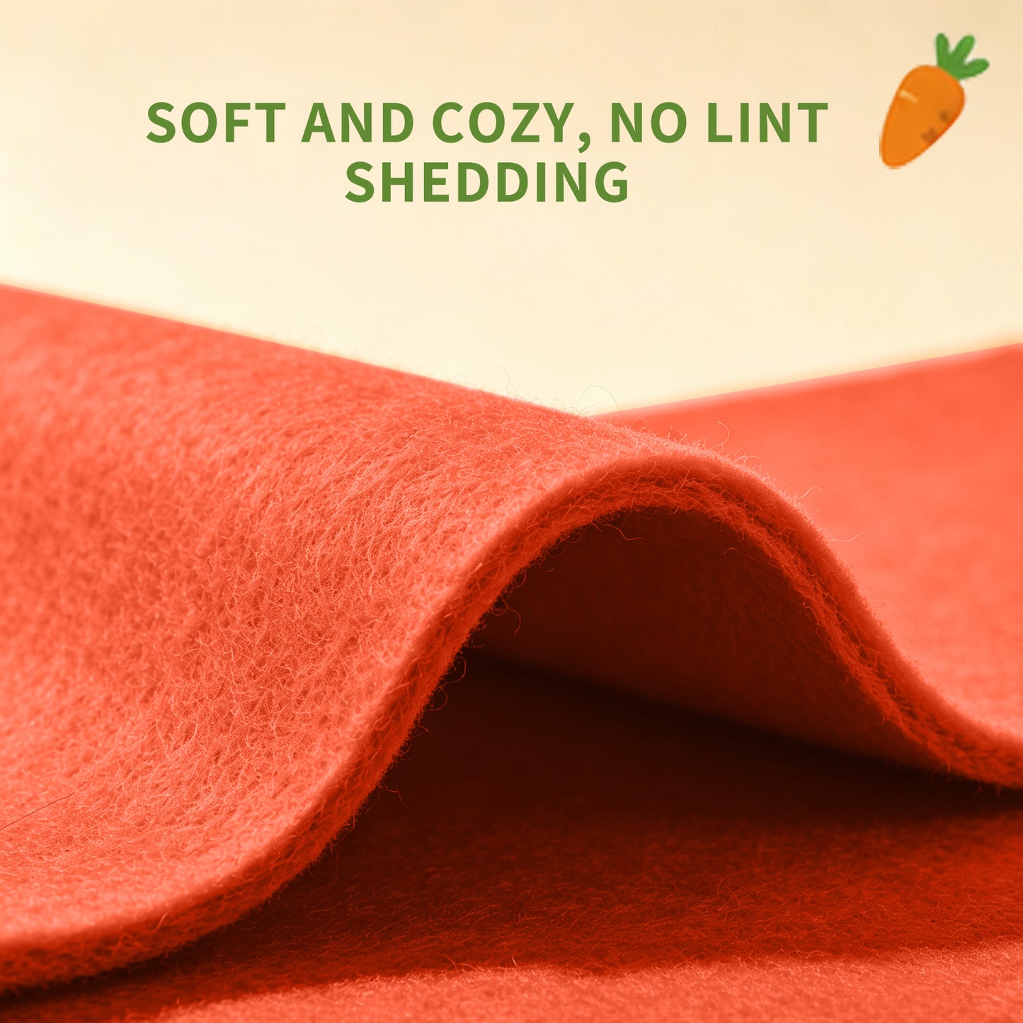 Felt Radish Pet House - Cozy Shelter for Small Pets in Red