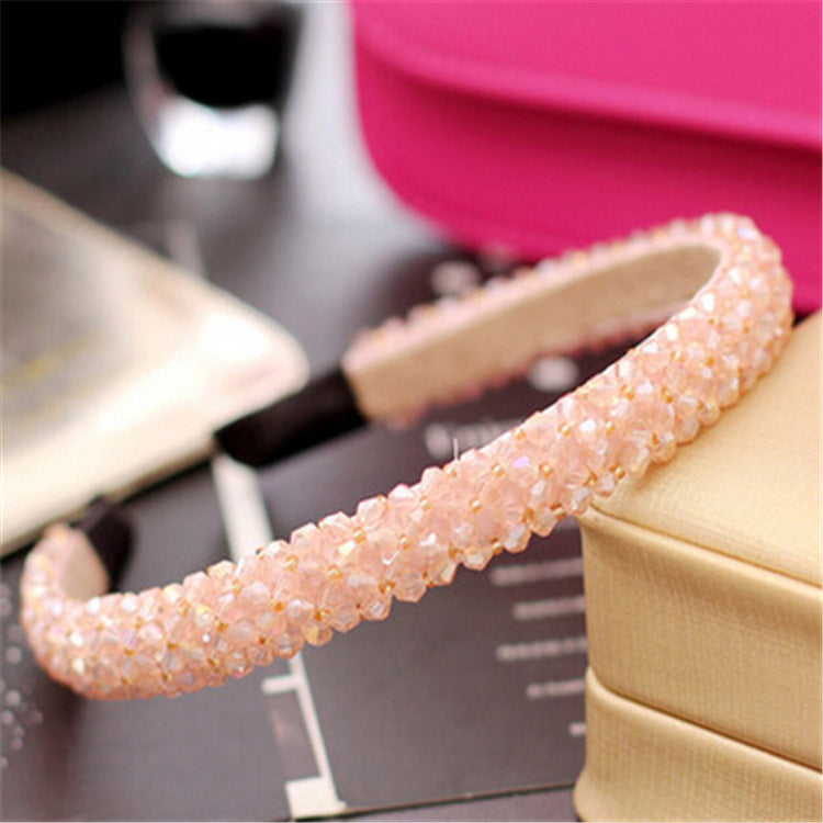 Women's Crystal Beaded Hair Hoop Headwear | Fashion Hair Accessory