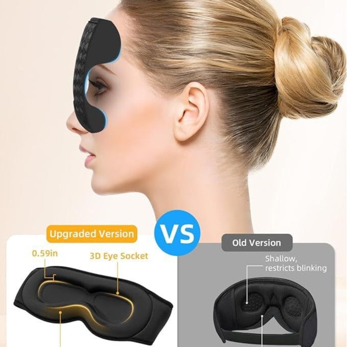 Breathable Adjustable Bubble Net Eye Mask for Sleep and Relaxation