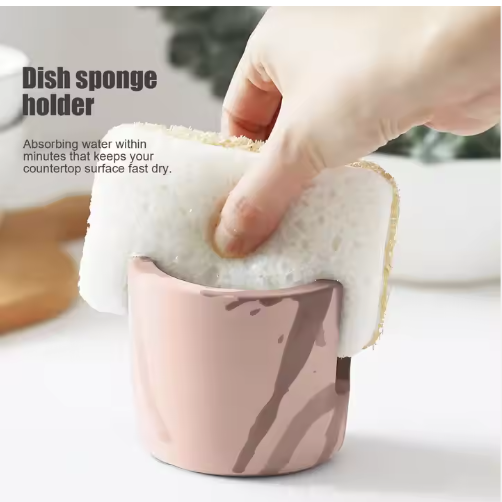 Diatom Mud Sponge Rack - Kitchen & Bathroom Sink Caddy