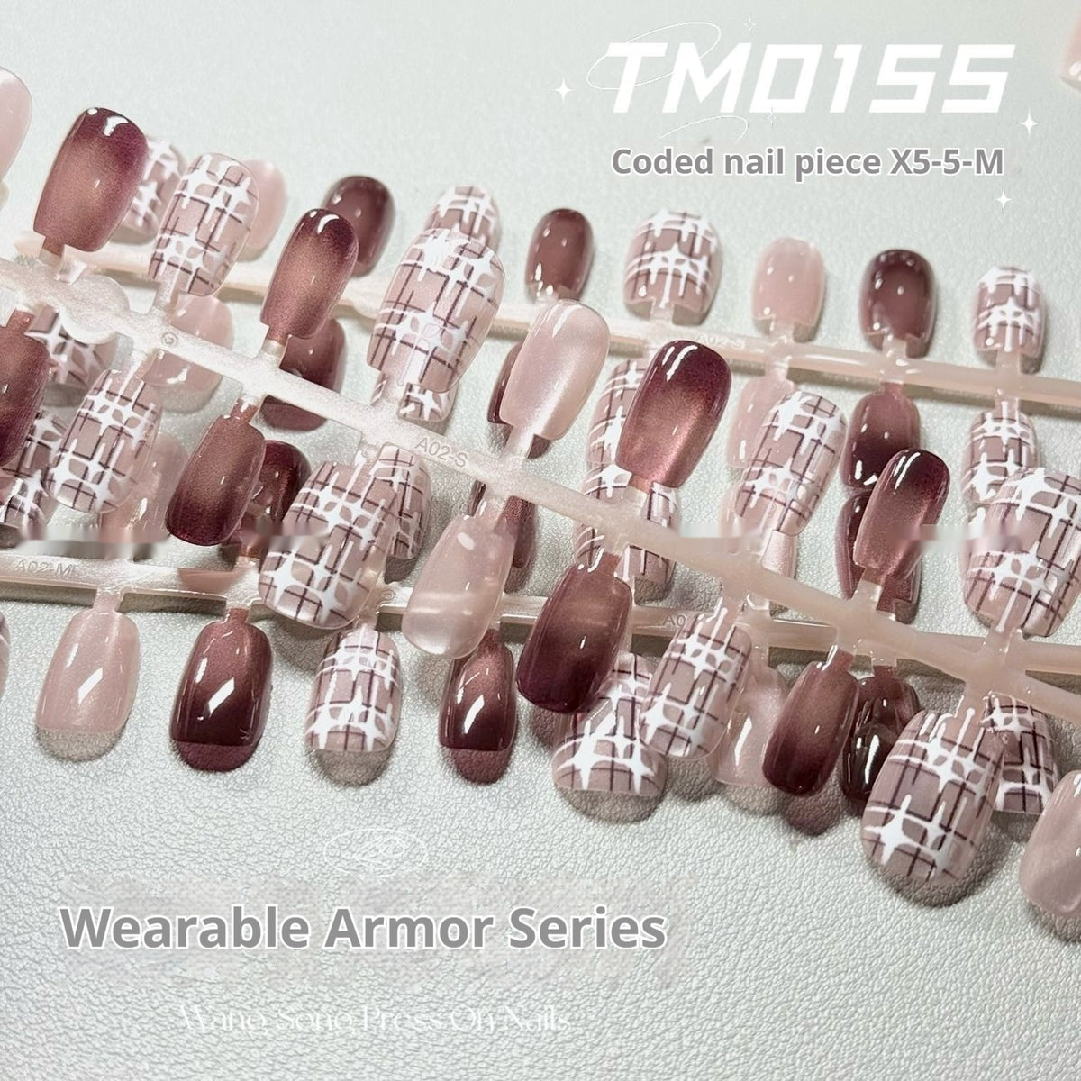 Brown Kafuu Nail Art Glitter Set - Cat's Eye, European Style, Ins Armor