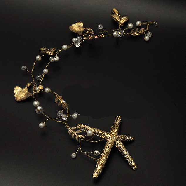 Starfish Crystal Hair Band Headwear