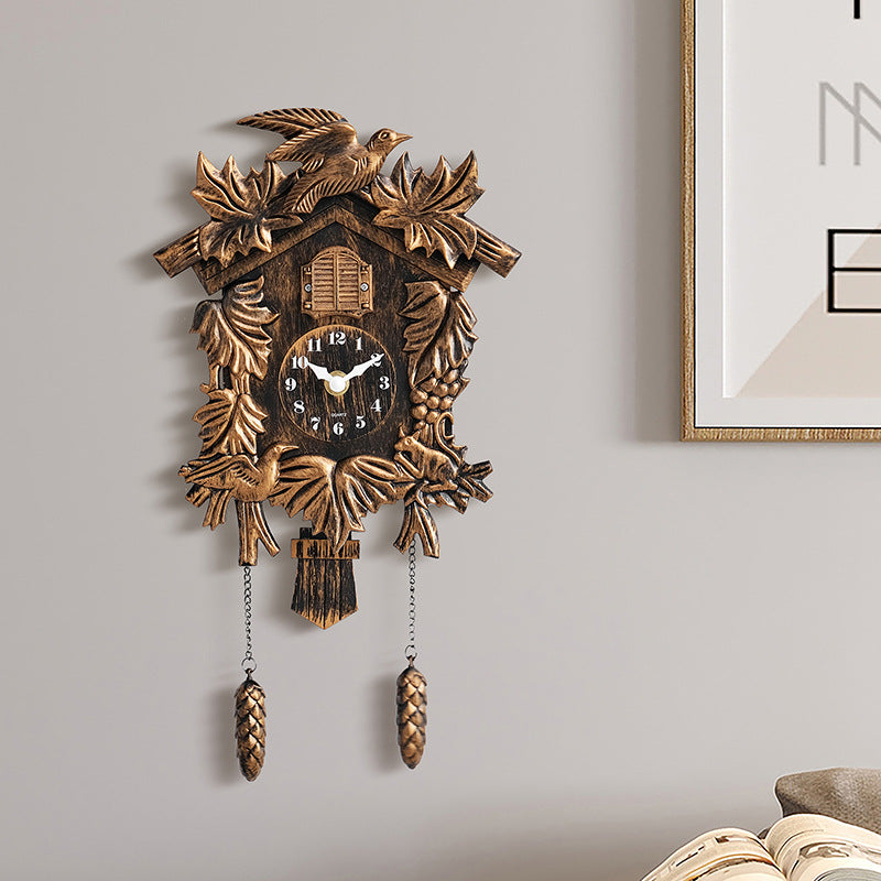 High-End Wall Clock with Chiming Function - Multiple Styles Available