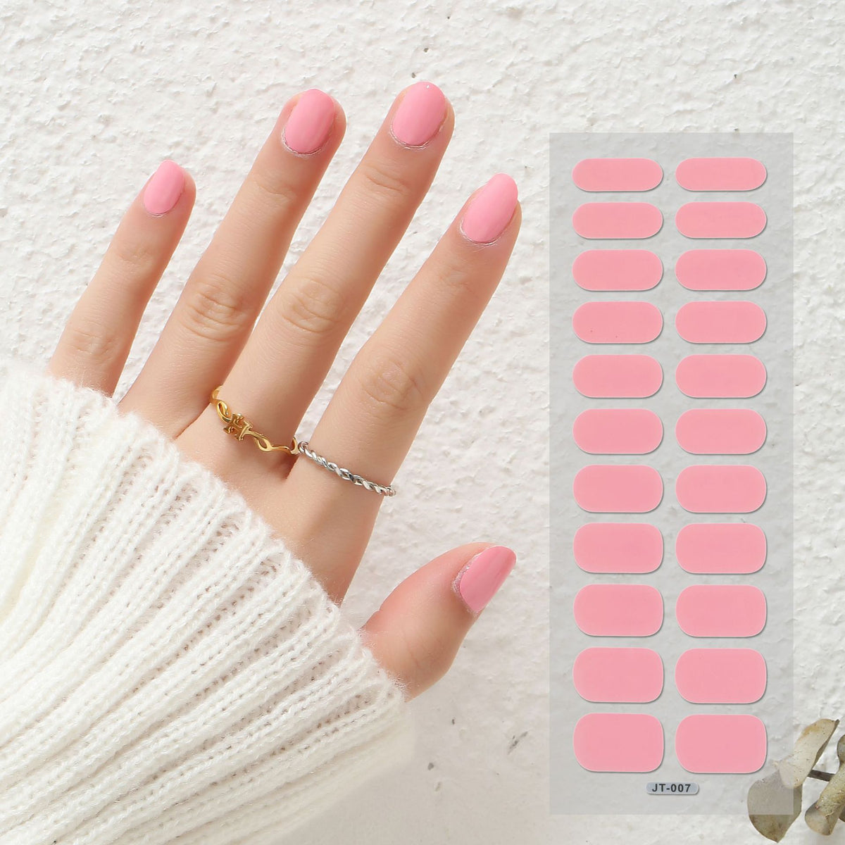 Semi-Curing Nail Art Stickers with Phototherapy Gel for Nail Art Kits