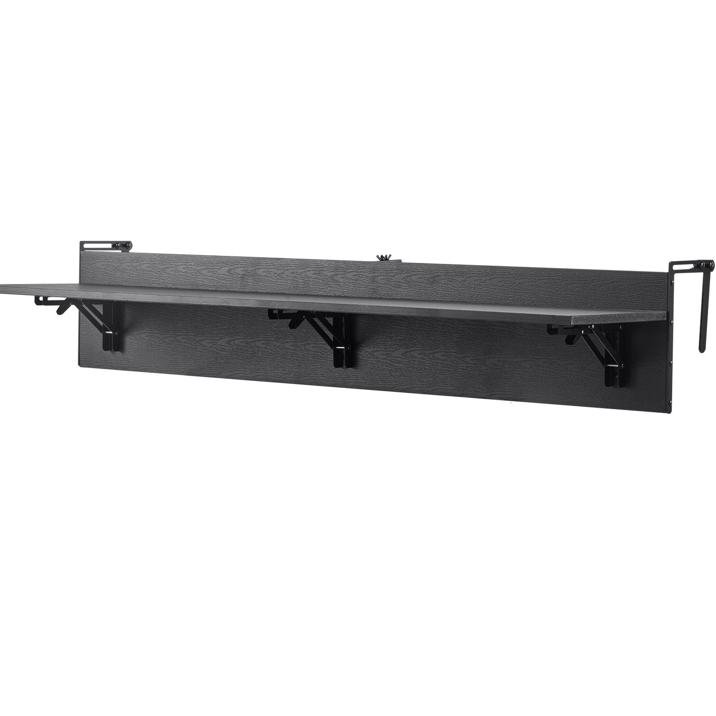 Outdoor Balcony Hanging Table 12x48 Foldable Railing Bar Table - Multicolor