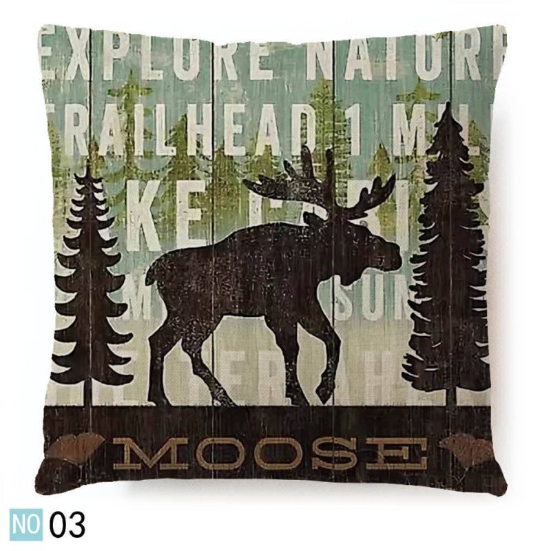 Animal Print Pillowcase - Retro Fashion Home Decor Bedding 45x45CM