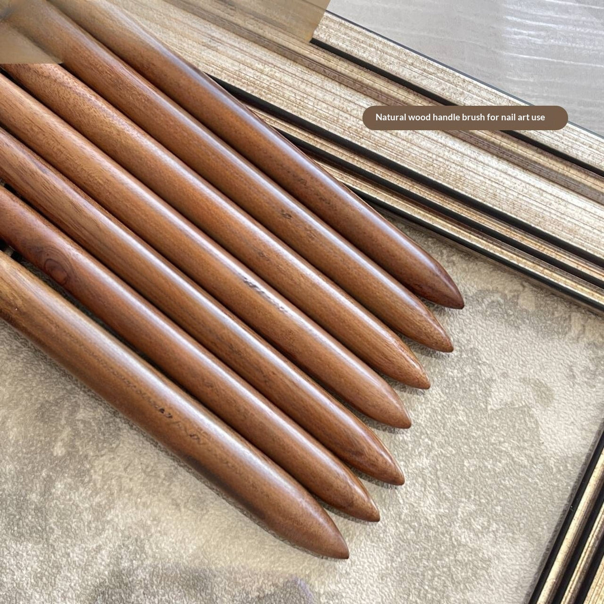 Wooden Nail Art Pen Set for Precise Nail Design and Detailing