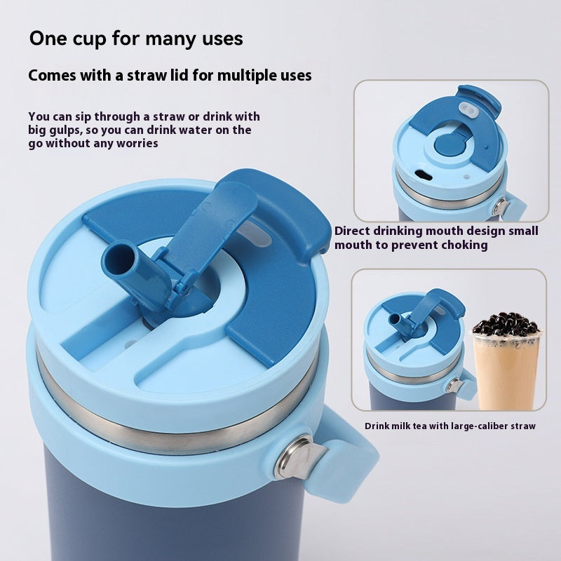Large Capacity Double Wall Stainless Steel Car Cup - 40oz Drinkware