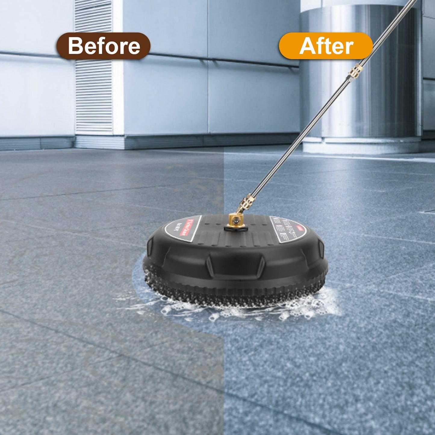 15-Inch Pressure Washer Surface Cleaner 4000PSI for Power Washers Black