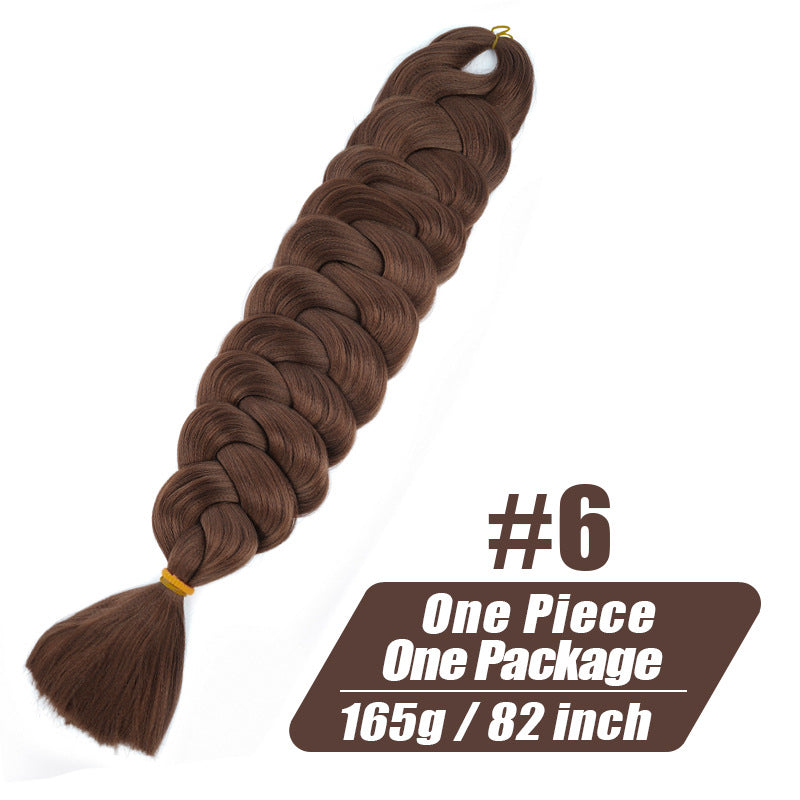 Long Braided Ponytail Hair Extension for Women - Multi-Color, 82 Inch