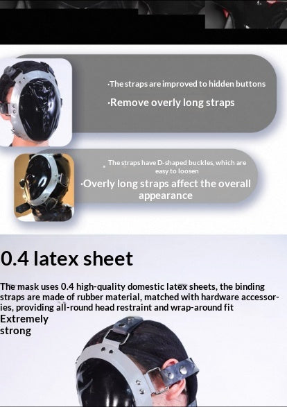 Adult Silicone Harness-Style Anal Plug and Mouth Gag Set - Training and Discipline