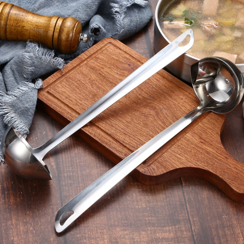 Stainless Steel Oil Separator Spoon Kitchen Tool for Water and Oil Filtration