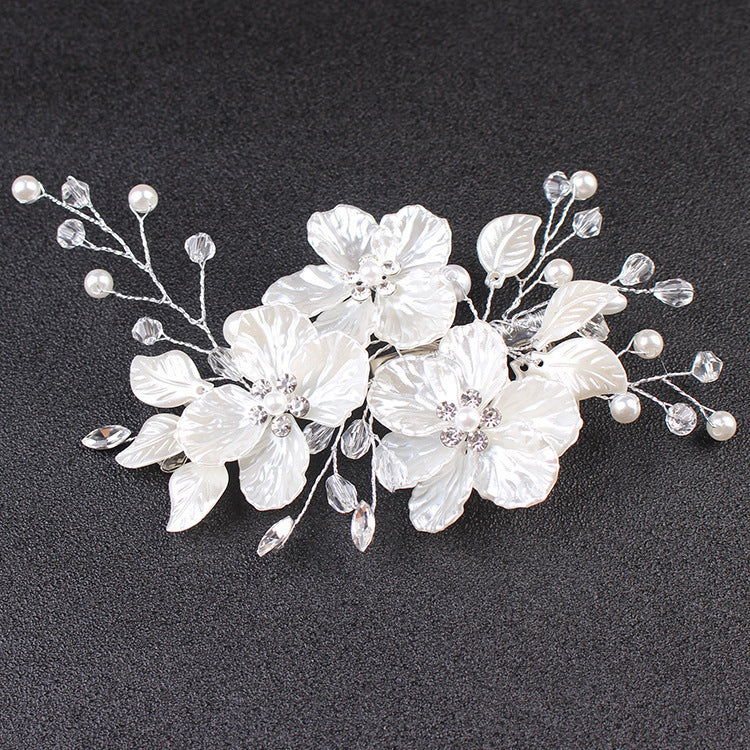 Elegant Handmade Pearl Crystal Hairpin for Bridal & Formal Hairstyles
