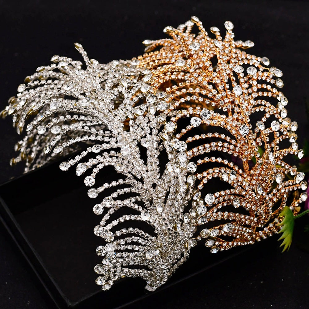 Handmade Rhinestone Chain Hair Accessory