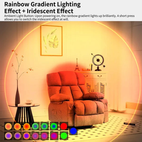 Rechargeable LED Night Light Wall Lamp Set - Multi-Color Dimmable Magnetic Indoor Lighting