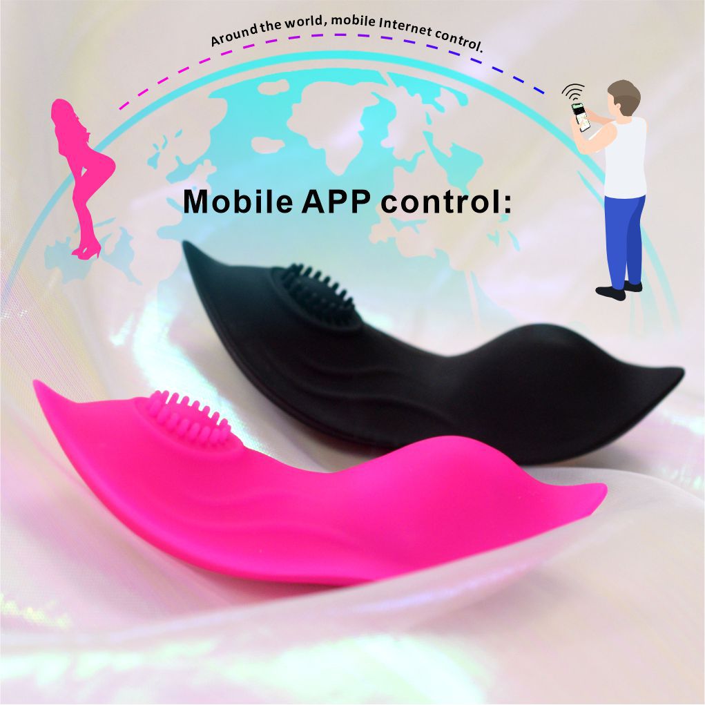 Wireless App Remote Control for Women Multi-Frequency Self-Control Black or Rose Red