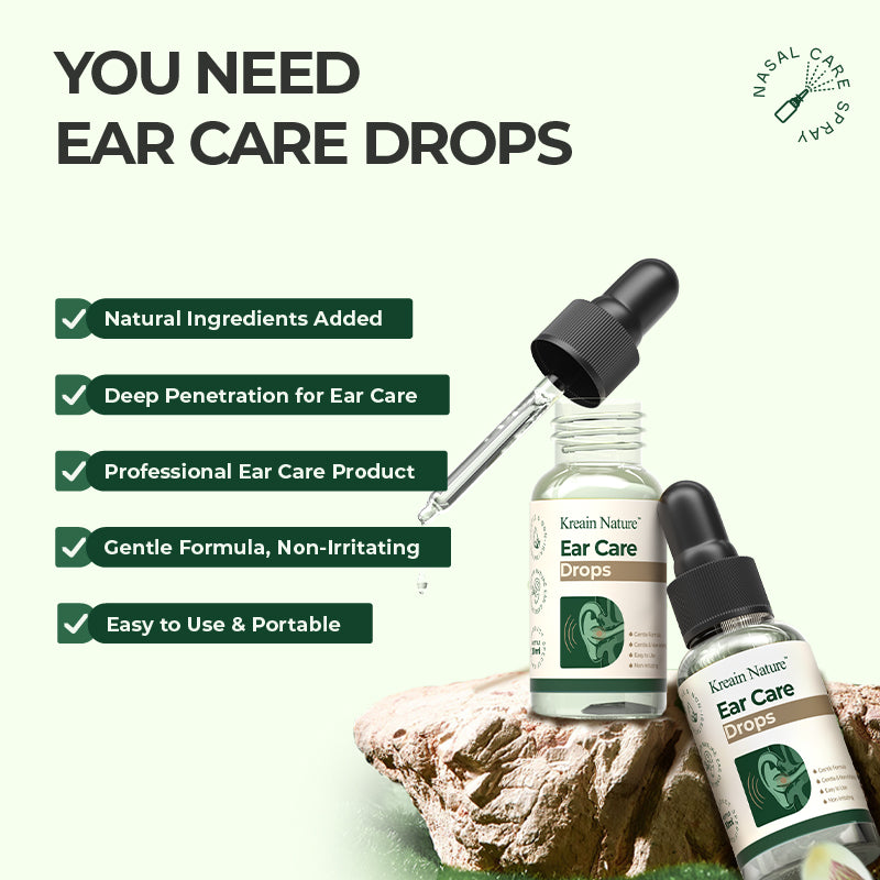 Nature Ear Care Drops - Gentle Non-Irritating Formula