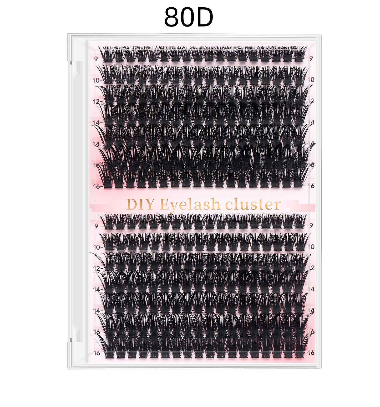 DIY Lash Extension Kit - 280pcs Individual D Curl Cluster Eyelashes