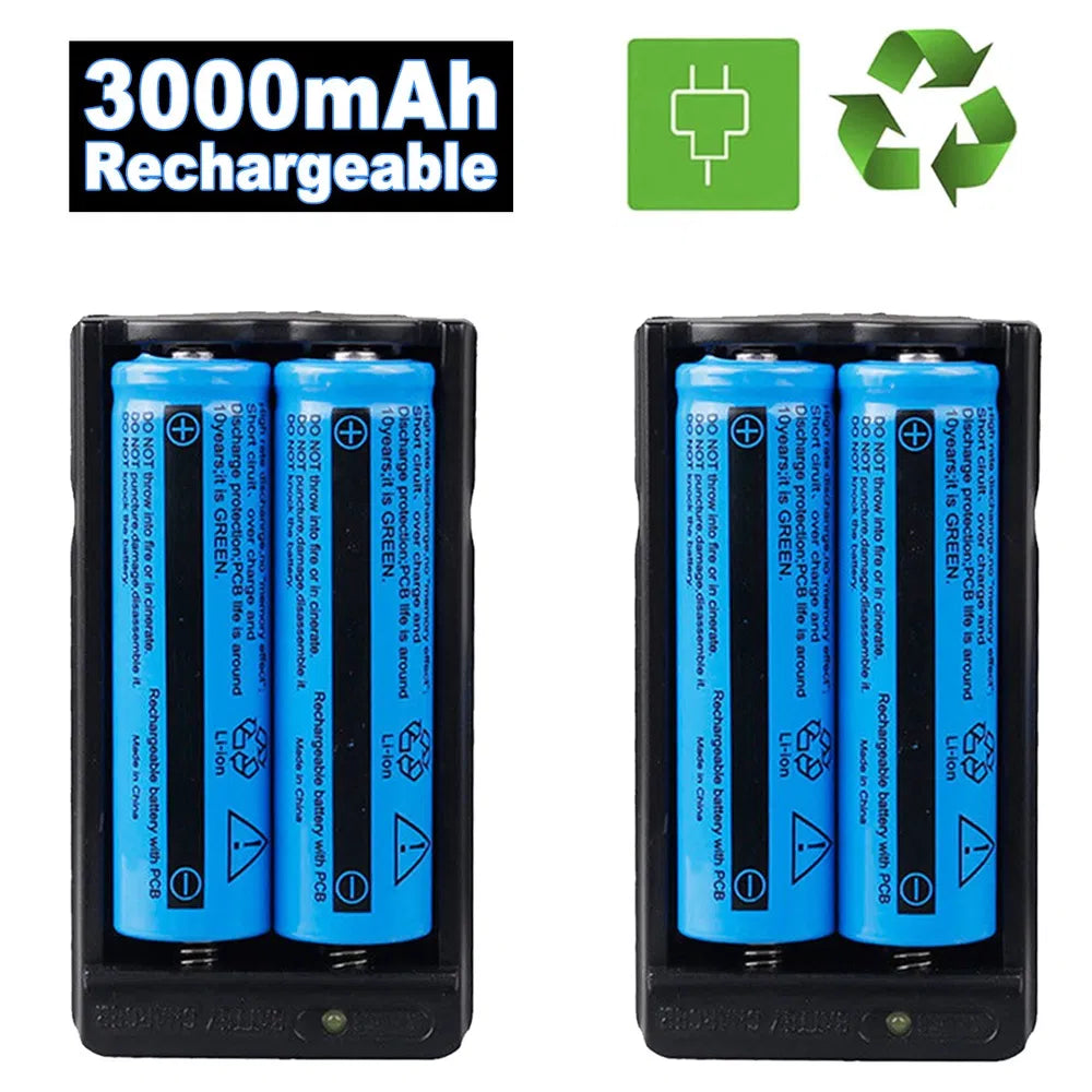 Rechargeable 3000mAh Li-ion Battery Pack with Dual Charger for Power Tools