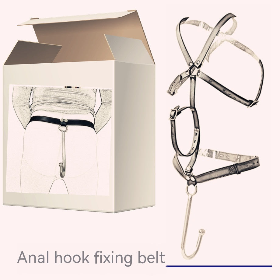 One-Piece Stainless Steel Anal Hook Collar for Adult Wellness