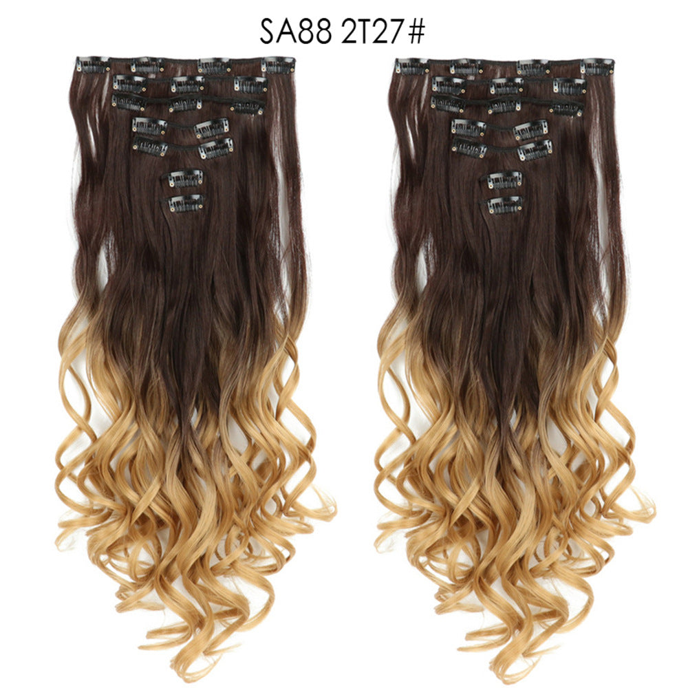 Long Curly Hair Piece High Temperature Synthetic Wig
