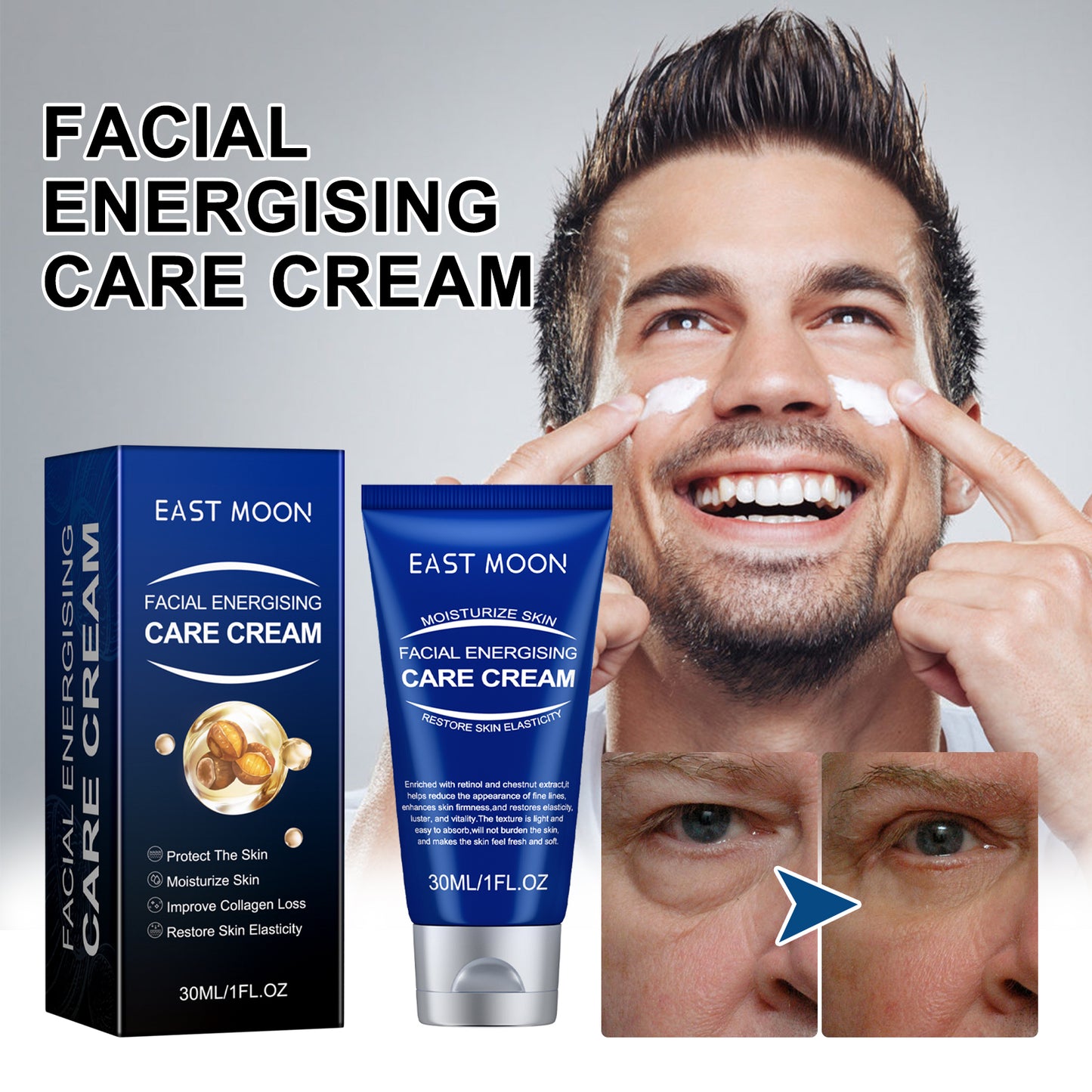 Anti-Aging Moisturizing Lotion for Men - Firming & Hydrating Face Cream