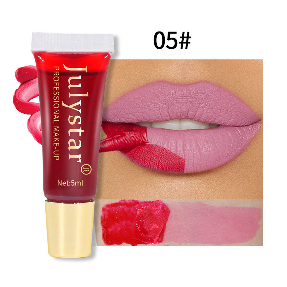 Matte Peel-Off Lip Stain - Long-Lasting Waterproof Lip Tattoo Tint