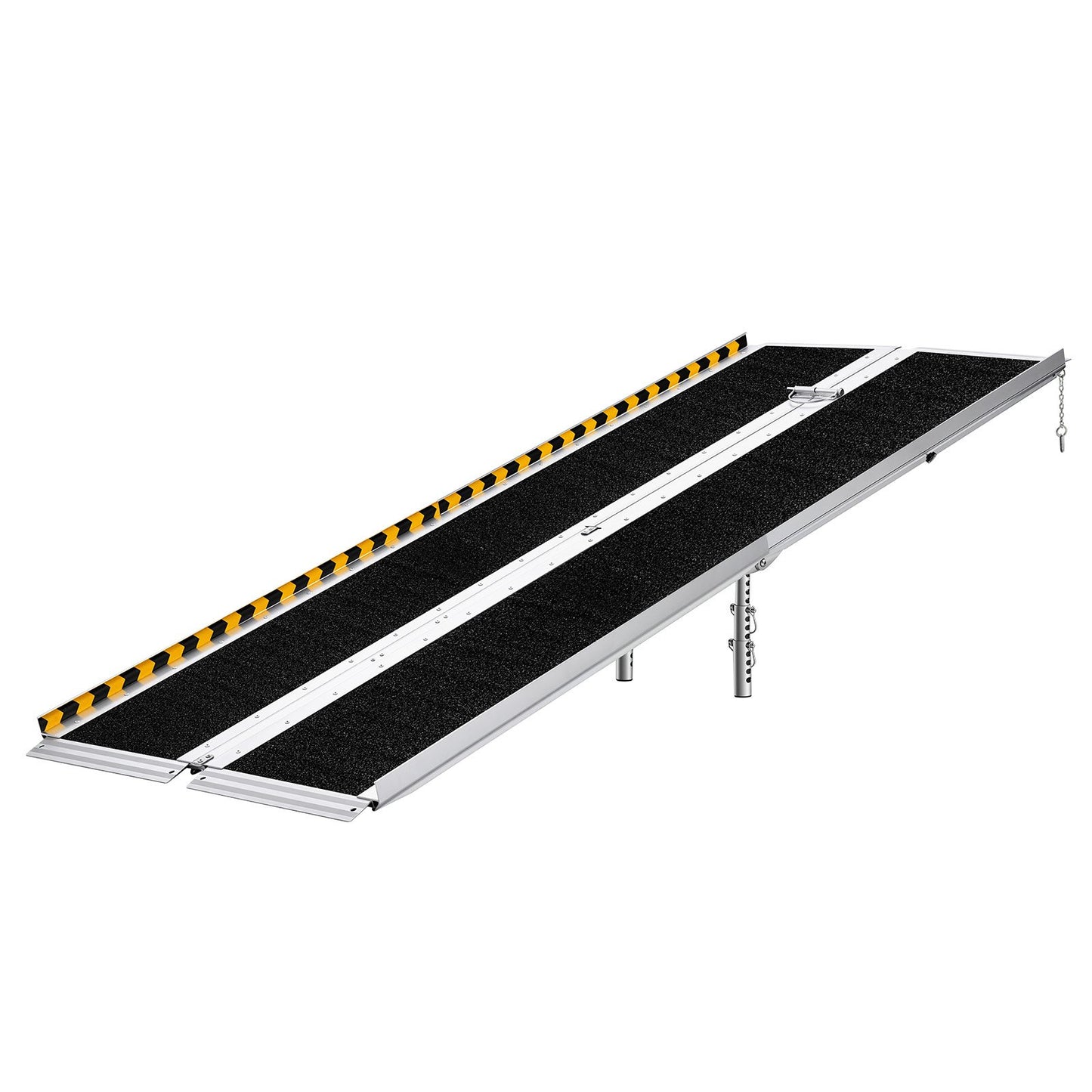7ft Non-Slip Aluminum Folding Wheelchair Ramp - 800 Lb Capacity for Home & Entry