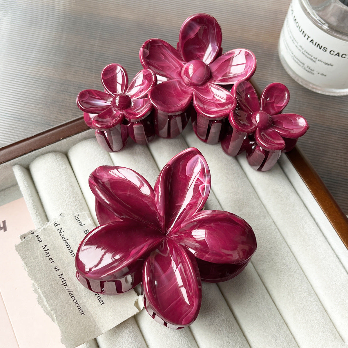 Large Floral Hair Clip for Women - Handmade Korean Style Hair Accessories with Variations