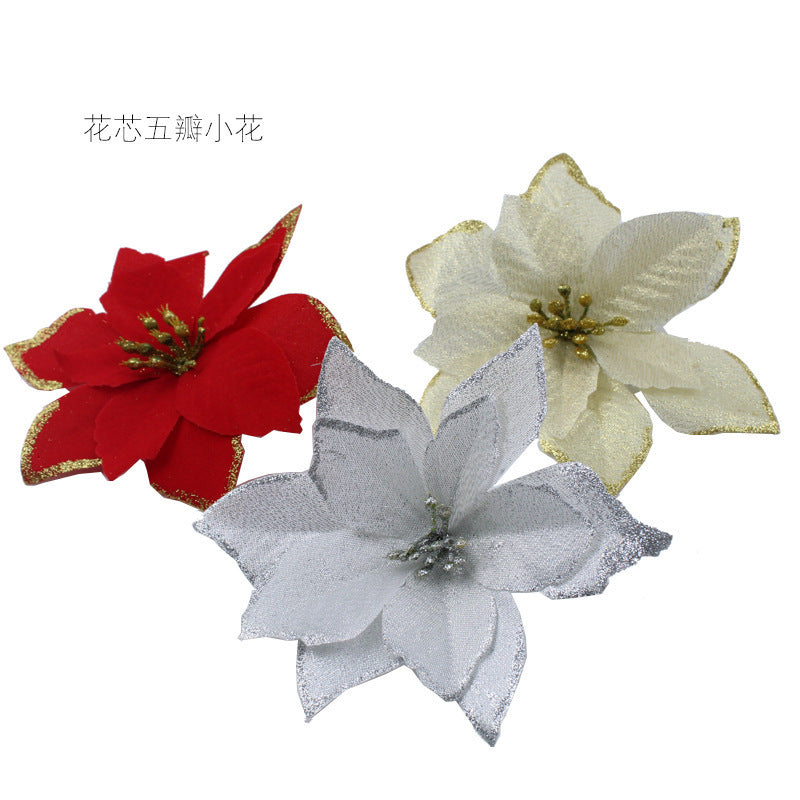 Christmas Gold Powder Side Accessories - Festive Decor for Holiday Celebrations