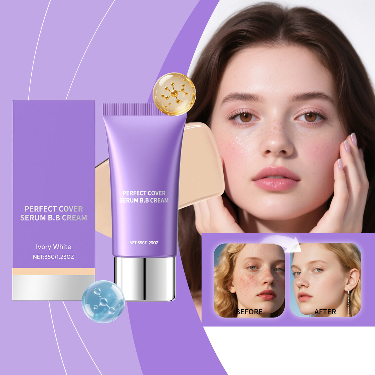 Moisturizing E Ssence BB Cream -ivory White- 35g 1 Box