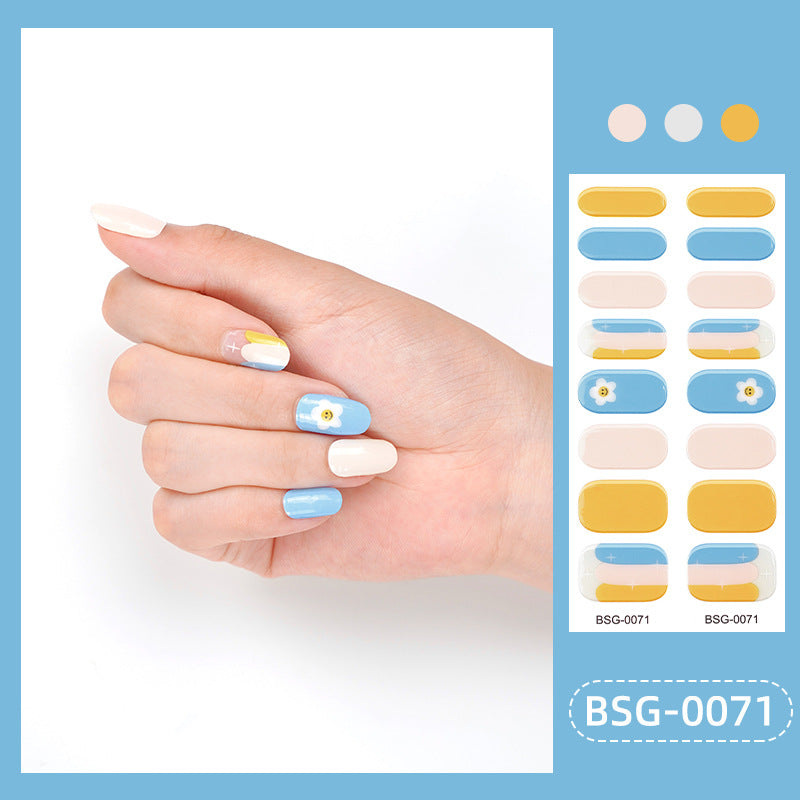 Gel Nail Stickers - Cartoon & Flower Designs