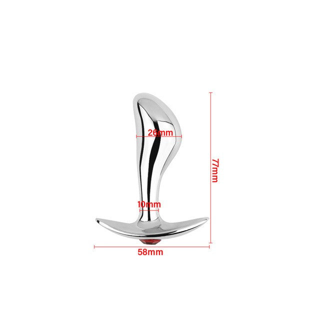 Metal Anal Plug Set - Unisex Adult Wellness Toys with Multiple Sizes