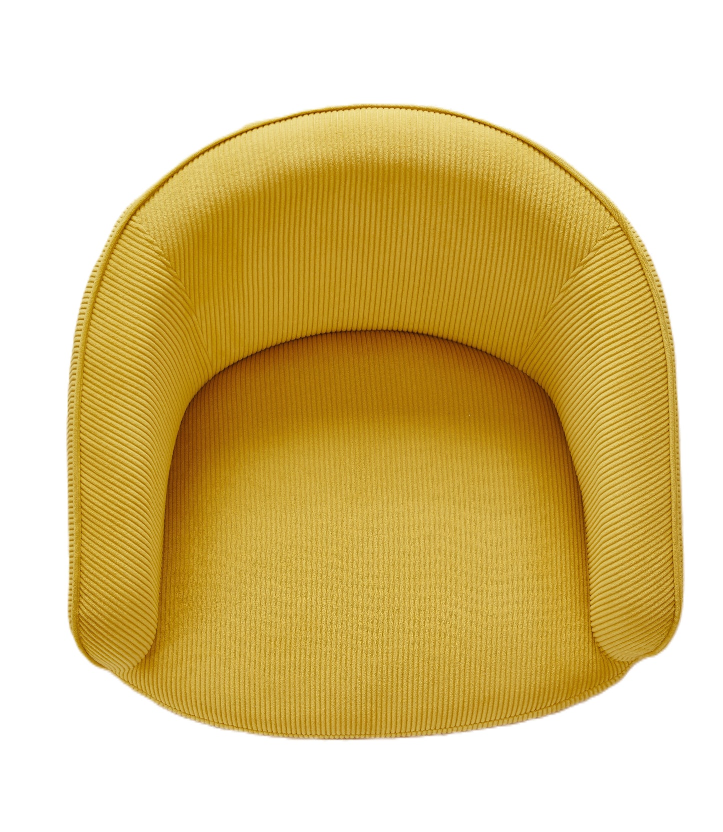 Corduroy Accent Chair With Gold Metal Legs, Modern Upholstered