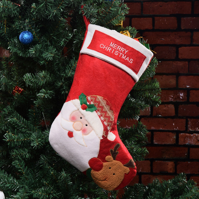 Christmas Candy Bag Snowman Socks Pendant - Festive Holiday Decoration