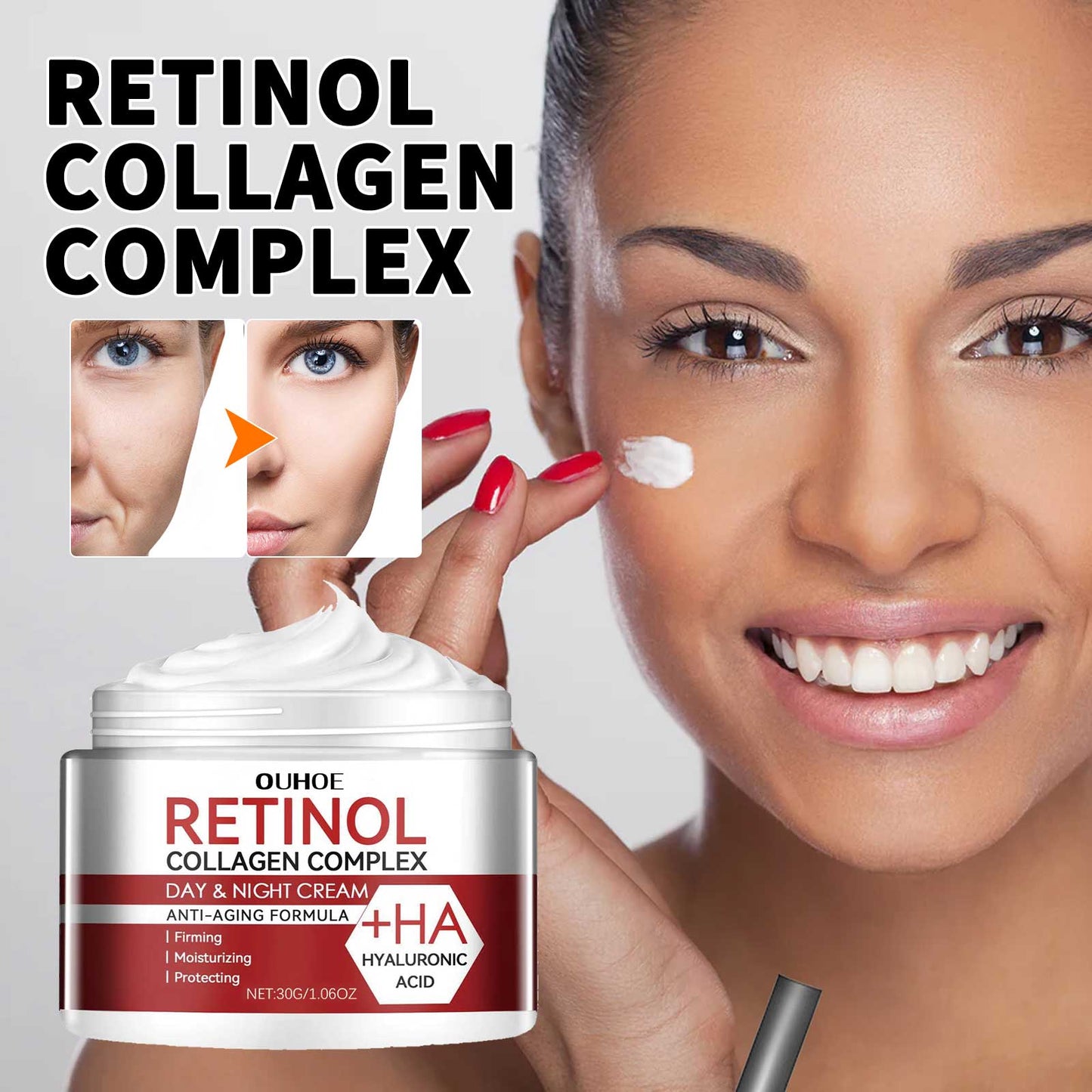 Retinol Moisturizing Facial Cream - 30g Hydrating Skin Care