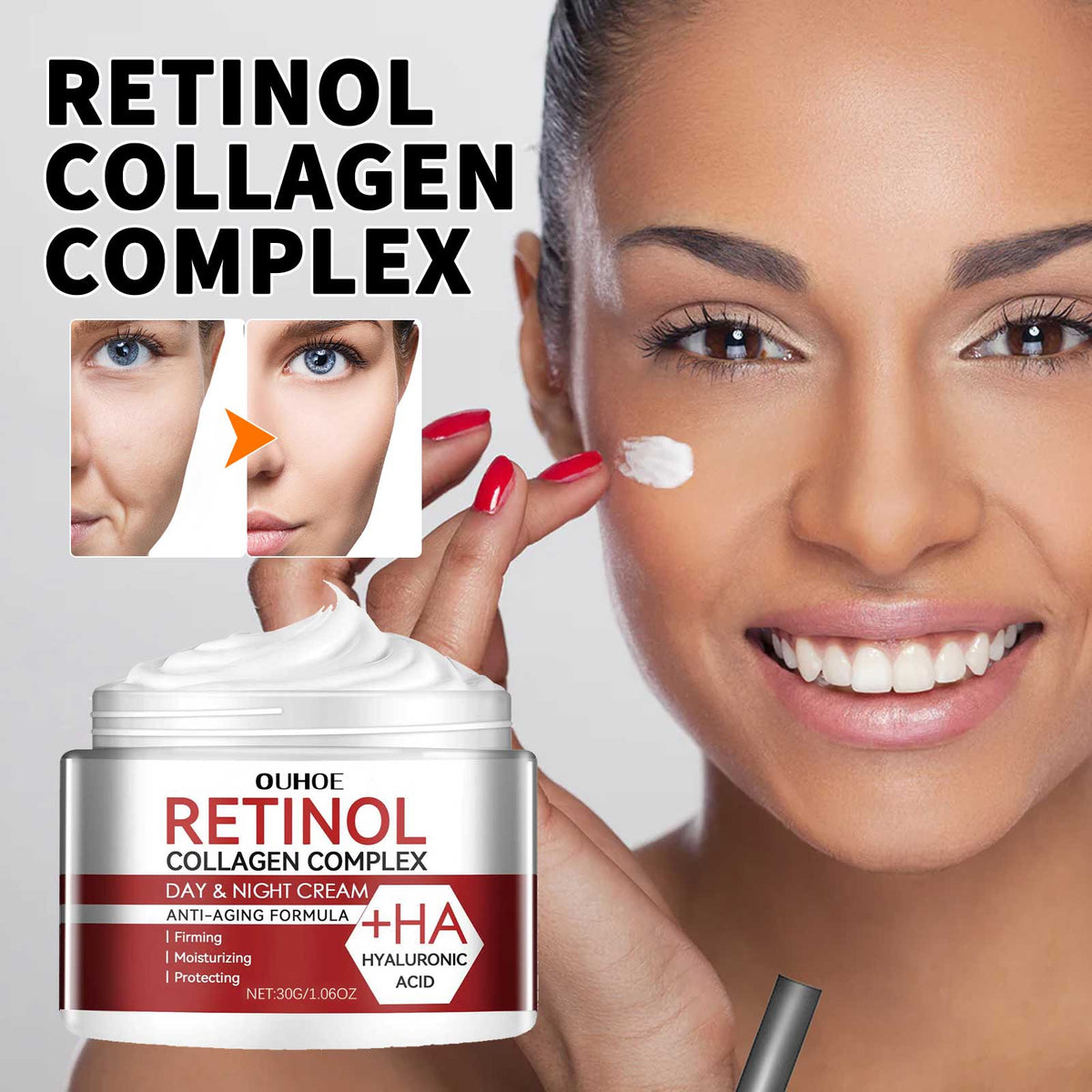 Retinol Moisturizing Face Cream - Hydrating Skincare 30g