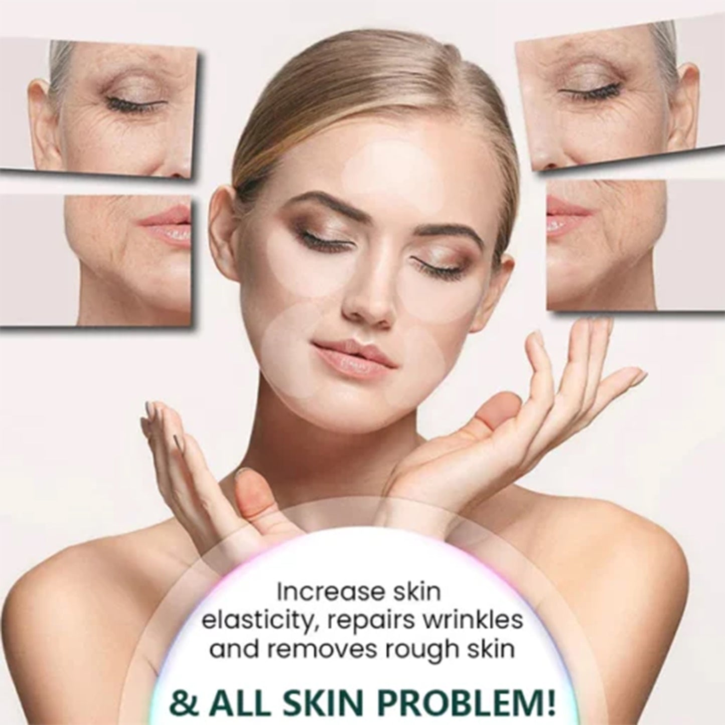 Soluble Collagen Film Anti-Aging Facial Patch for Skin Tightening - 10pcs