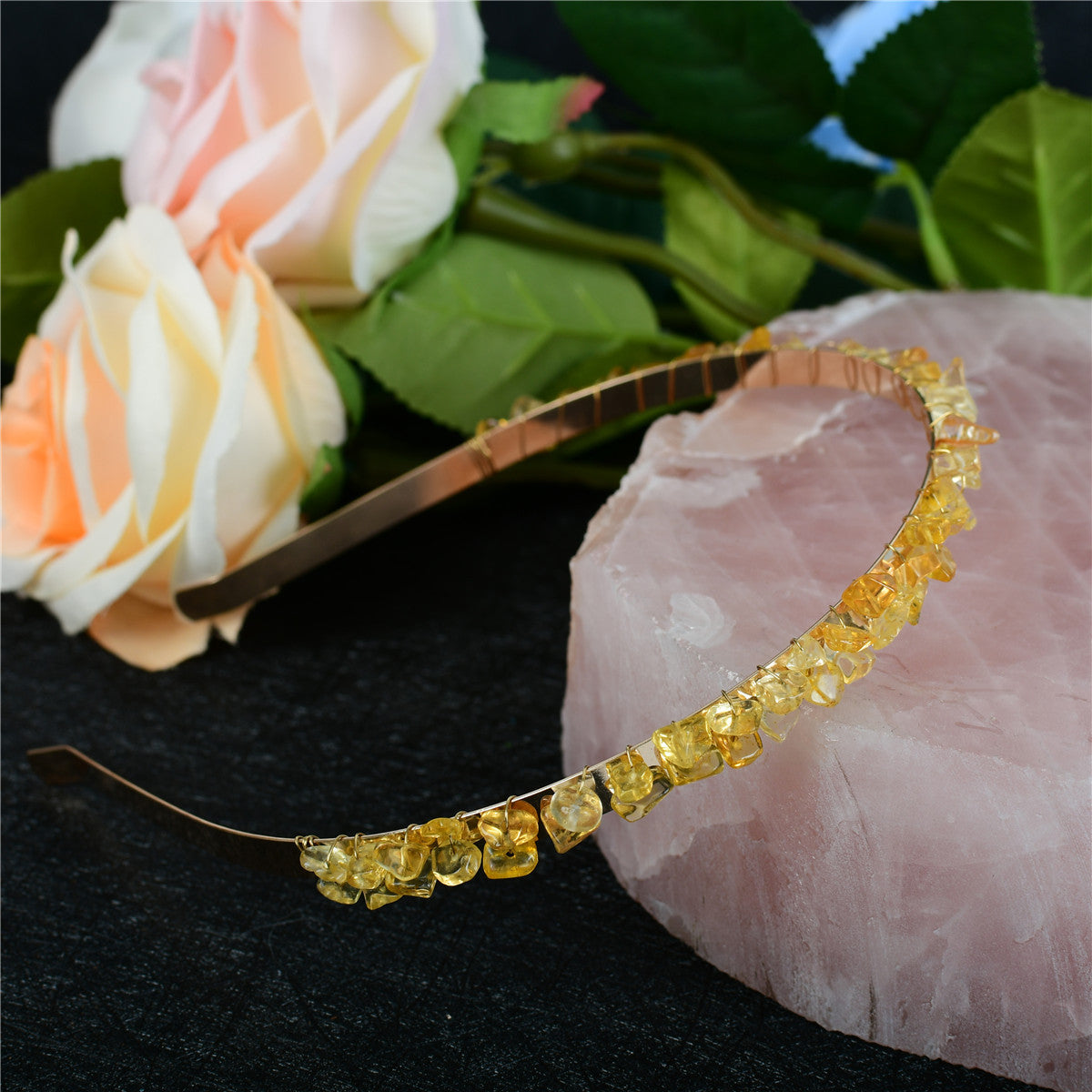 Crystal Bridal Hair Comb Headband | Vintage Geometric Design