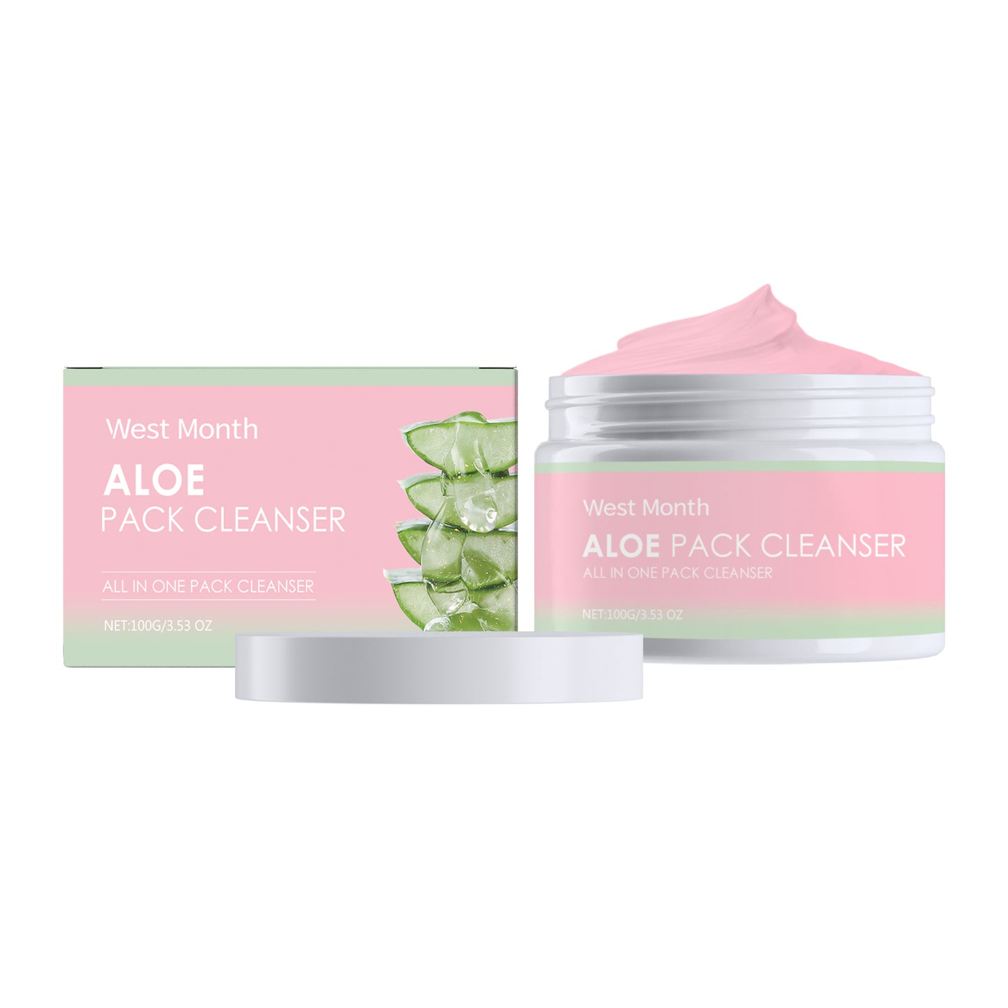 Aloe Soothing Facial Cleanser - Gentle Pore Cleansing & Makeup Remover