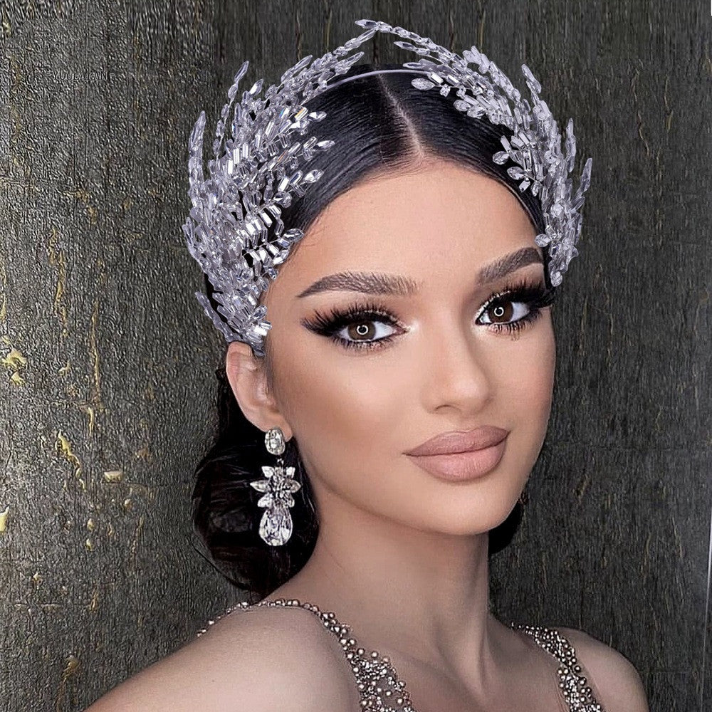 Rhinestone Wedding Headband - Crystal Hair Accessory