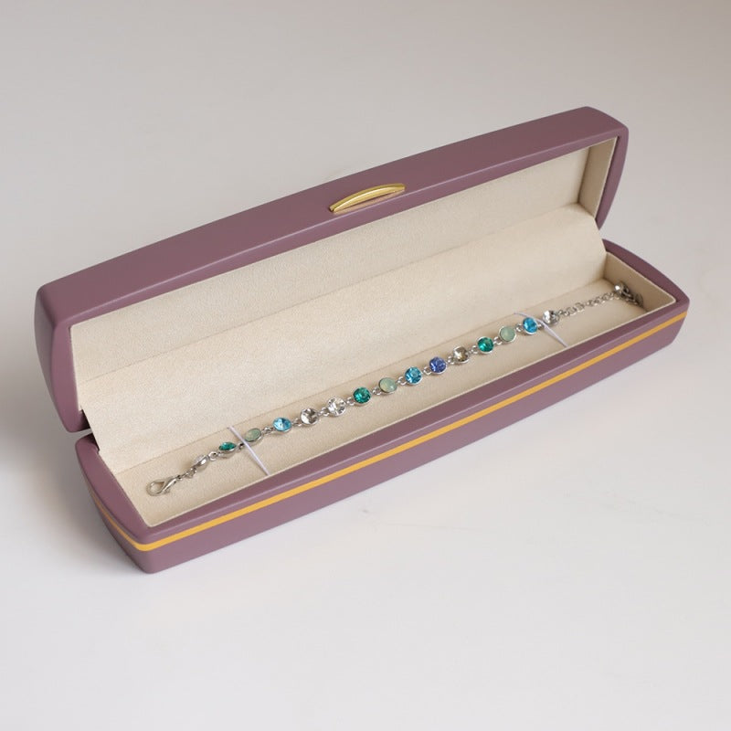 Luxury Jewelry Storage Box Large Capacity Leather Organizer for Rings & Bracelets