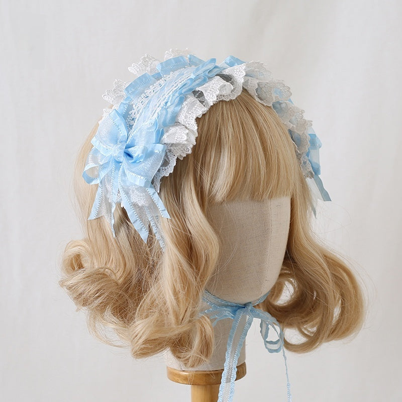 Color Blocked Bow Lace Headband