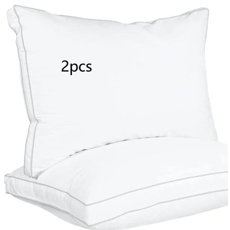 Hotel-Style Brushed Cervical Support Pillows for Better Sleep - Multiple Sizes & Quantities